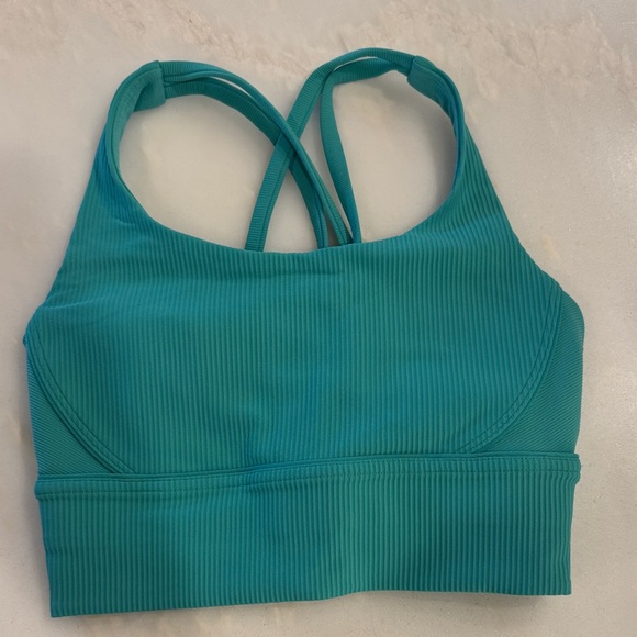 lululemon athletica Other - Lululemon Teal Ribbed Sports Bra